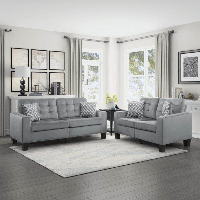 Latitude Run?? Cisely 2Piece Microfiber Living Room Set Wayfair